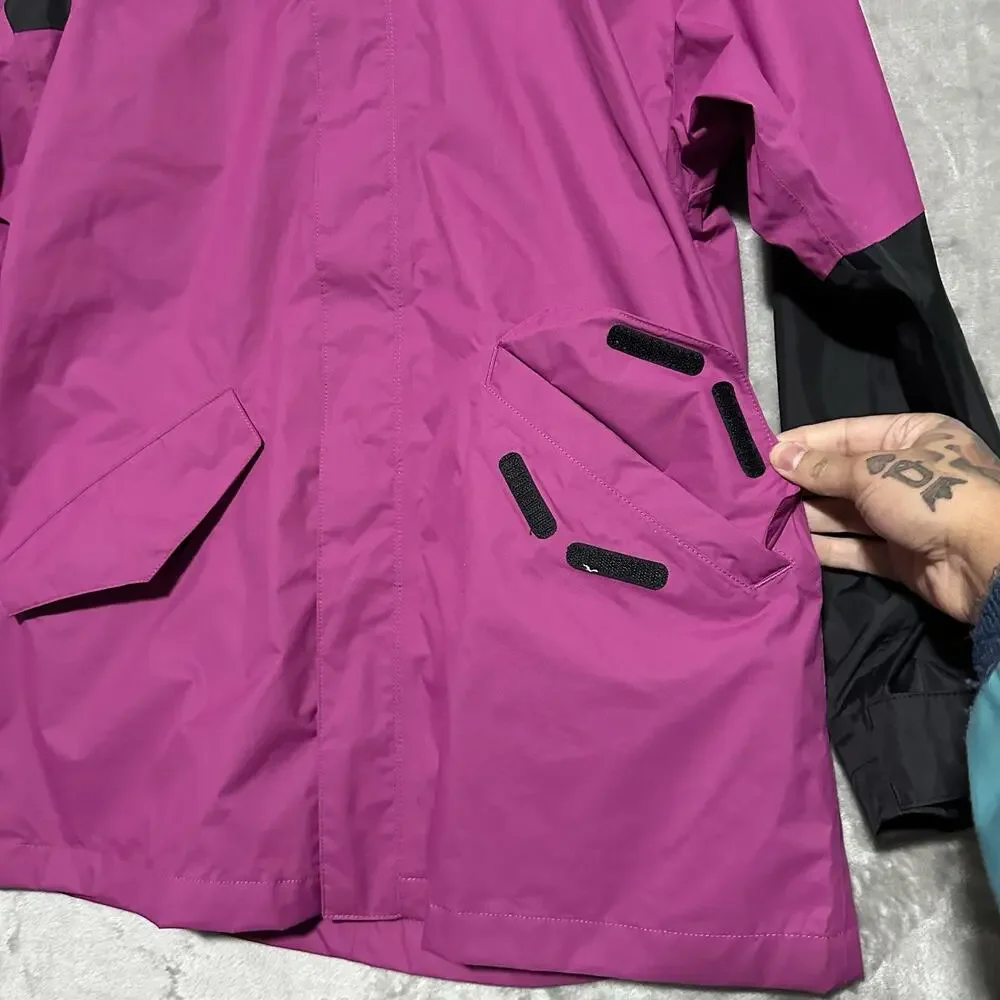 The North Face DryVent Hooded Jacket Youth‎ Size L 14/16 Purple Waterproof Lined